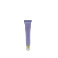 Tube cosmétique 30ml 50ml 70ml, tube en plastique à presser, bouchon à vis double couche en acrylique plaqué or 25mm, essence de lavande, logo personnalisé