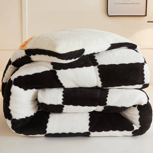 Trapunte in Velluto di Latte Spesso Sherpa, Biancheria da <span class=keywords><strong>Letto</strong></span> Calda Super Morbida, Imbottitura in Poliestere, Coperte per <span class=keywords><strong>Letto</strong></span> <span class=keywords><strong>Matrimoniale</strong></span> Invernale King Size 5KG - Product Image 5