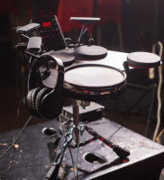 Ensemble de batterie numérique portable 8 "caisse claire en maille simulant le coussin de batterie acoustique et la position de la cymbale avec des coussinets Tom en caoutchouc Meideal OEM