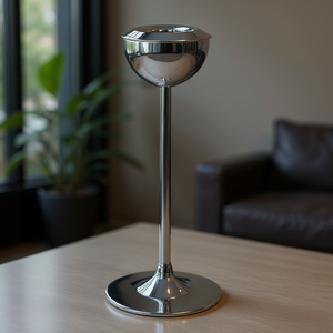 Cenicero Cromato 270mm Alto Design Moderno Per Uso Interno - Product Image 3