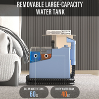 Nettoyeur de tapis multi-usages pour taches profondes, aspirateur extracteur puissant 400W pour la maison, les canapés, les rideaux, les tapis et les tissus d'ameublement