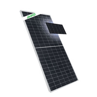 Jinko Tiger modul PV surya tipe Neo N, Panel surya Mono wajah dua 570W-590W dengan PERC setengah sel teknologi IBC harga pabrik