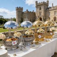 Plats de service pour hôtels et restaurants, réchauds de buffet pour traiteur, chauffe-plats de luxe pour mariages et événements, présentoirs élégants