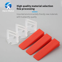 Clips d'espacement modernes réutilisables 1,0 mm 1,5 mm 2,0 mm Hero PP PE Clips de nivellement pour carrelage Système de nivellement Carrelage Imperméable Durable