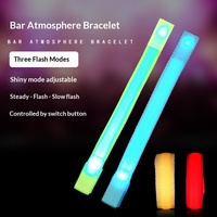Accessoires de concert : Bracelets lumineux tissés à LED personnalisés ; Cadeaux pour les fans : Bracelets lumineux