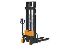 Chariot élévateur électrique durable pour piétons TS12i/TS15i, conception entièrement électrique, pneus PU pour travaux d'empilage en entrepôt