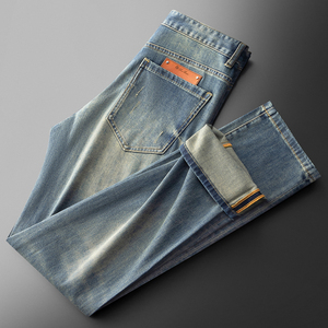 Jean décontracté élastique à jambe droite pour homme, couleur originale anti-décoloration, marque Niuchao, nouvelle collection automne 2026 - Product Image 5