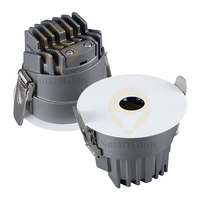Spot encastré LED en aluminium pour projets hôteliers, résidentiels et de villas, découpe 75mm, petit trou, éclairage de plafond encastré