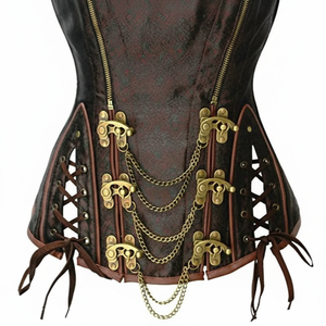 Corset en cuir Accessoire de mode d'entraînement à la taille sans cruauté avec une élégance intemporelle et un style chic et audacieux - Product Image 1