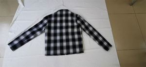 Custom High Quality Zip up Winter Men <strong>Flannel</strong> Plaid <strong>Jacket</strong> for Autumn - Product Image 5