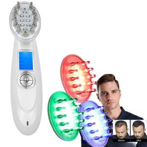 Peine de tratamiento de crecimiento del cabello <span class=keywords><strong>para</strong></span> cabello Calvo previene la pérdida de cabello masaje eléctrico vibración - Product Image 5