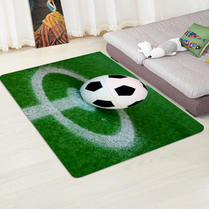 Alfombra de franela de fútbol para sala de estar, tapete para mesita de café, dormitorio, mesita de noche, suelo, esterilla para gatear para habitación de niños, decoración del hogar - Product Image 3