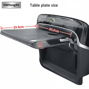 Tavolino Pieghevole di Lusso per Sedile Auto con Ricarica Wireless, Portabicchieri e Luce Ambientale, Organizer Universale per Sedili MPV e RV - Product Image 3