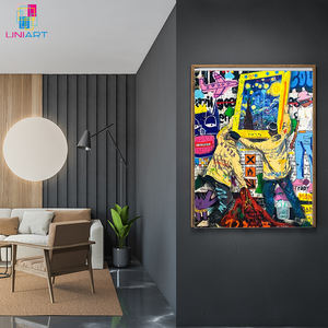 UNIART Graffiti <span class=keywords><strong>Célèbre</strong></span> <span class=keywords><strong>Peinture</strong></span> Van Gogh Starlight Art Style Populaire Affiche Gravure Salon <span class=keywords><strong>Peinture</strong></span> Suspendue - Product Image 2