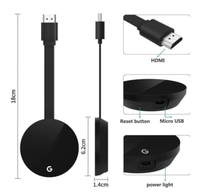 4K tv stick 5G wifi HDMI pantalla para chromecast 3 2 miracast airplay DLNA dongle anycast para Google chrome netflix
