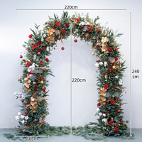 Arche florale pour événements de mariage avec support, chemin de table en roses de soie, toile de fond pour arche de mariage, décorations murales romantiques pour chambre à coucher