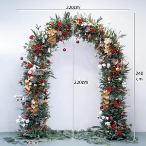 Gapura Bunga untuk Acara Pernikahan dengan Stand, Runner Bunga Mawar Sutra, Latar Belakang Gapura Pernikahan, Dekorasi Dinding Kamar Tidur Romantis - Product Image 2