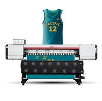 Impresora de Sublimación Locor Deluxjet de 1.8m con 3/4/6/8 Cabezales I3200, Impresora de Gran Formato para Textiles, Telas de Jersey y Camisetas
