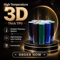 Vinilo Termotransferible TPU 3D de Alta Calidad, Rollo de Película de PU HTV con Logotipo Personalizable para Ropa y Prendas de Vestir