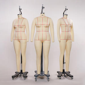 Vestido de fibra de vidrio femenino de tamaño profesional de EE. UU., maniquí, líneas de cuadrícula de cuerpo completo, sastrería, patrón de costura, diseño de moda - Product Image 1