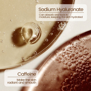 Crème pour les yeux à la caféine avec hyaluronate de sodium pour une hydratation profonde, un effet éclaircissant et anti-rides, non grasse, 10g - Product Image 5