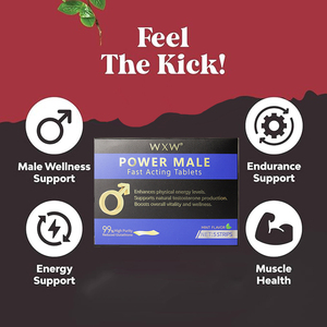 Tiras de realce para hombre OEM, alargador de raíz de Ashwagandha de crecimiento de 3 pulgadas, pastillas para adultos con sabor a menta más grandes y gruesas - Product Image 4