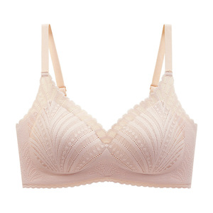 Soutien-gorge Confortable et Respirant Sans Coutures en Dentelle Sexy Couleur Unie pour Femme – Vente en Gros - Product Image 3