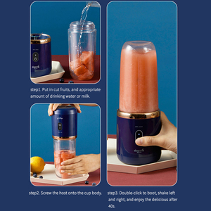 Licuadora Portátil de 400 ml, Exprimidor de Frutas con Carga USB, Vaso para Exprimir Limón y Naranja, Máquina para Hacer Smoothies - Product Image 3
