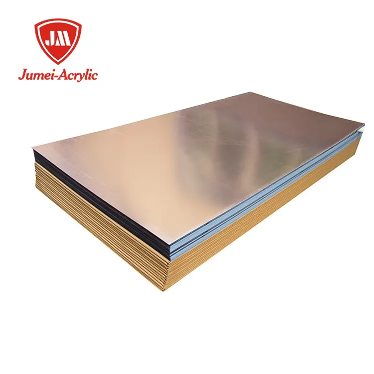 Factory Price New Design Color Pet Thick Acrylic Ps Mirror Sheet Plastic Pmma Hot Sales Pvc Board Acp