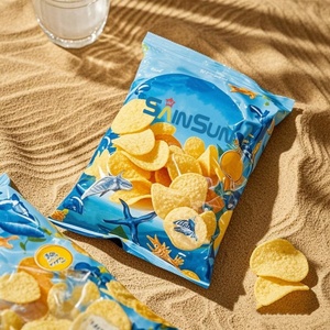Custom Printed Stand-Up Pouch Food Grade Snacks Packaging for Potato Chips Corn BOPP Material Back-Sealed and Heat Seal - Product Image 3