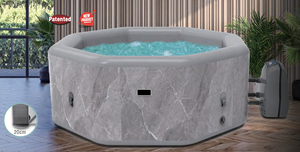 <span class=keywords><strong>Spa</strong></span> gonflable octogonal personnalisé 190cm x 190cm x 70cm pour 5 personnes, en PVC laminé, piscine de massage extérieure hors sol avec pompe - Product Image 5