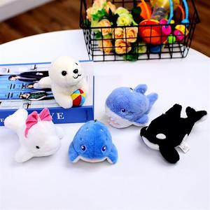 12ซม. พวงกุญแจปลาวาฬลายฉลามสีน้ำเงินตราปลาโลมาตุ๊กตายัดนุ่นของเล่นของขวัญเด็กการ์ตูนสัตว์ทะเลขนาดเล็ก - Product Image 3