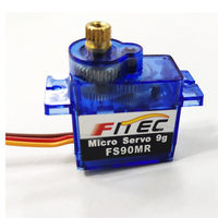 Servo de Rotación Continua de Engranaje Metálico Mini de 9G y 360 Grados Universal Feetech FS90MR para Soporte de Cámara PTZ de 2/3 Ejes GIMBAL