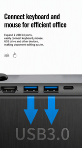 ฮับ USB C 5 in 1 พร้อมพอร์ต HDMI 4K, RJ45 Gigabit Ethernet, ช่องชาร์จ PD, ความเร็ว 5Gbps ตัวเรือนอะลูมิเนียมอัลลอย สำหรับแล็ปท็อป โทรศัพท์ แท็บเล็ต - Product Image 3