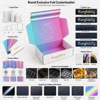 Boîte d'expédition en papier personnalisée OEM ODM, carton d'expédition ondulé durable avec logo pour l'emballage de cosmétiques et de produits promotionnels pour petites entreprises