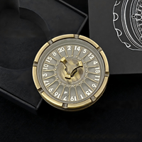 Nouveau Dés Rotatif D20 Anti-Stress en Métal Fini Nickel Noir pour D&D, Dungeons & Dragons, Jeux de Table et de Rôle