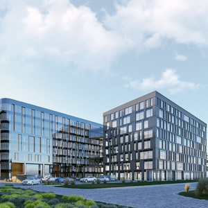 Hợp kim nhôm kính được xây dựng khung rèm tường tiếp xúc với Hidden igu đơn vị cách điện low-e mặt tiền hệ thống - Product Image 3