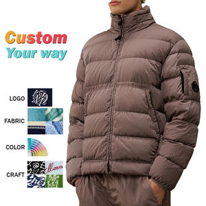 Chaqueta cálida de plumón para hombre de alta calidad a la moda personalizada al por mayor - Product Image 1