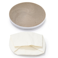 Grattoir de lit de maison en carton chat moderne de luxe papier ondulé et matériau en sisal pour dormir et jouer