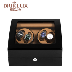 Driklux New biểu tượng tùy chỉnh độ bóng cao gỗ da Quad đồng hồ sang trọng sang trọng hộp đồng hồ Winder - Product Image 5