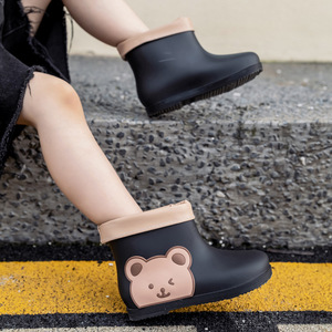 Chaussures de pluie pour enfants antidérapantes garçons et filles lumière mignonne enfant en bas âge chaussures en caoutchouc chaussures d'eau <span class=keywords><strong>maternelle</strong></span> bébé botte de pluie - Product Image 5