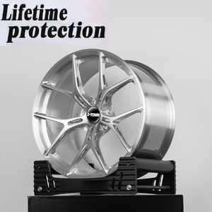 Rines de Aleación Cóncavos Profundos Plateados Monobloque de 18 19 20 21 22 Pulgadas 5x112 5x120 5x114.3 5x110 Ruedas Forjadas Personalizadas para Audi BMW Tesla - Product Image 1