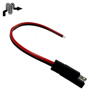 2 pinos desconexão rápida fio chicote SAE conector cabo chumbo - Product Image 3