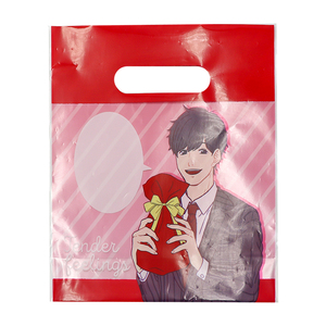 Borse Personalizzate con Logo in Plastica e Tessuto Impermeabile Borsa per Shopping al Dettaglio di Lusso Stampata Fustellata in Plastica con Manico - Product Image 4