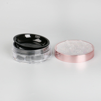Récipient de maquillage multicolore de couleur personnalisée Récipients pour poudre libre Rond Sérigraphie Abs Pressed Powder Compact Case