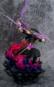 39cm une pièce Anime Roronoa Zoro Wano <span class=keywords><strong>pays</strong></span> PVC modèle dessin animé jouet trois têtes Six bras neuf couteaux flux Shura Action jouet - Product Image 6