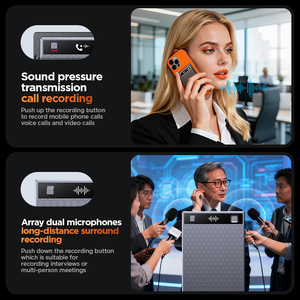 <span class=keywords><strong>Grabadora</strong></span> de Voz con IA M3, Transcribe y Resume, Cancelación de Ruido con IA, Compatible con 152 Idiomas, 64 GB de Memoria, Control por Aplicación - Product Image 4