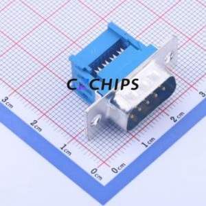 X0709WT7BL1 D-Sub/VGA Connector Connector ( Connector Type: Standard D-Sub )( Gender: Male )( Total Number of PINs: 9P ) - Product Image 1