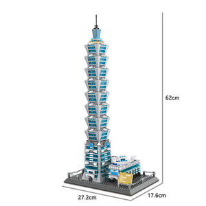 Wange 5221, Bloques de Construcción del Edificio Taipei 101, Modelo de Atracciones de China, Juego de Bloques de Plástico Educativos para Niños - Product Image 4
