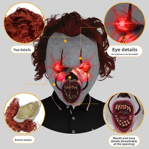 Máscara de Payaso de Terror de la Película F: El Regreso del Payaso, Accesorio para Disfraces, Halloween y Bromas - Product Image 3